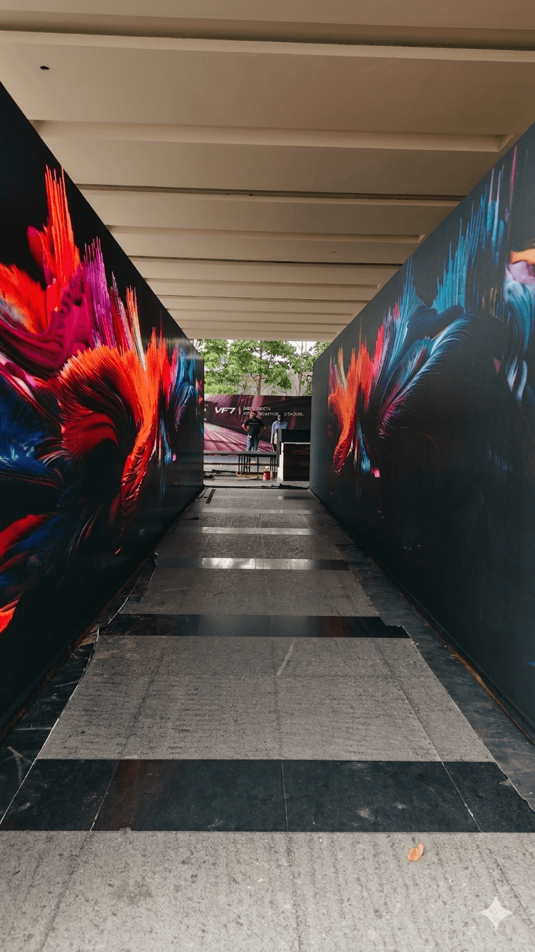 Cinematic LED tunnel experience by Visual Time